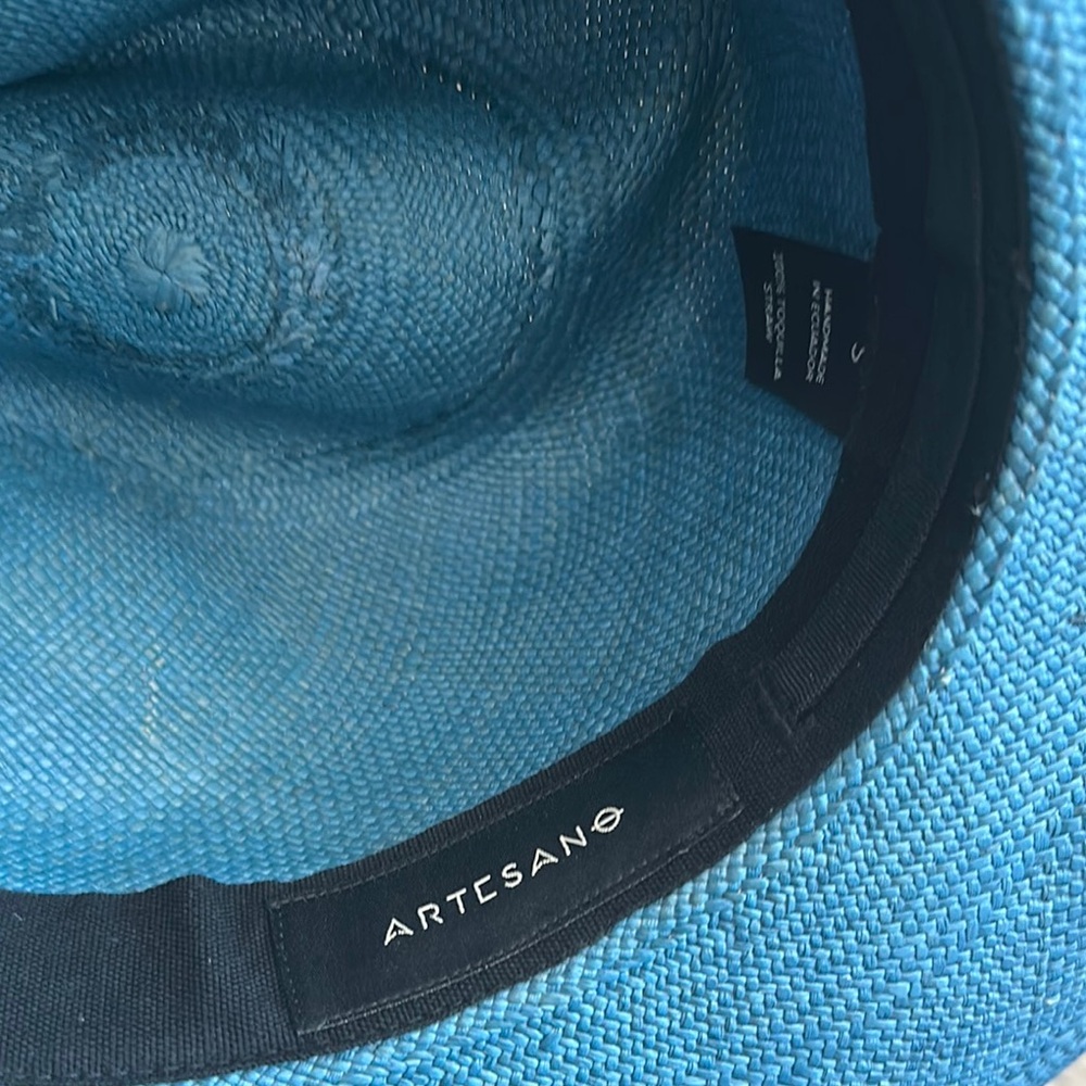 Blue Wide Brim Hat From Four Seasons Boutique View 6